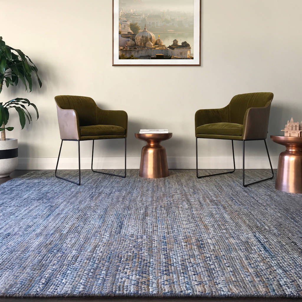 blue luxury rugs